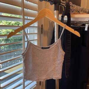 dainty gray brandy melville tank